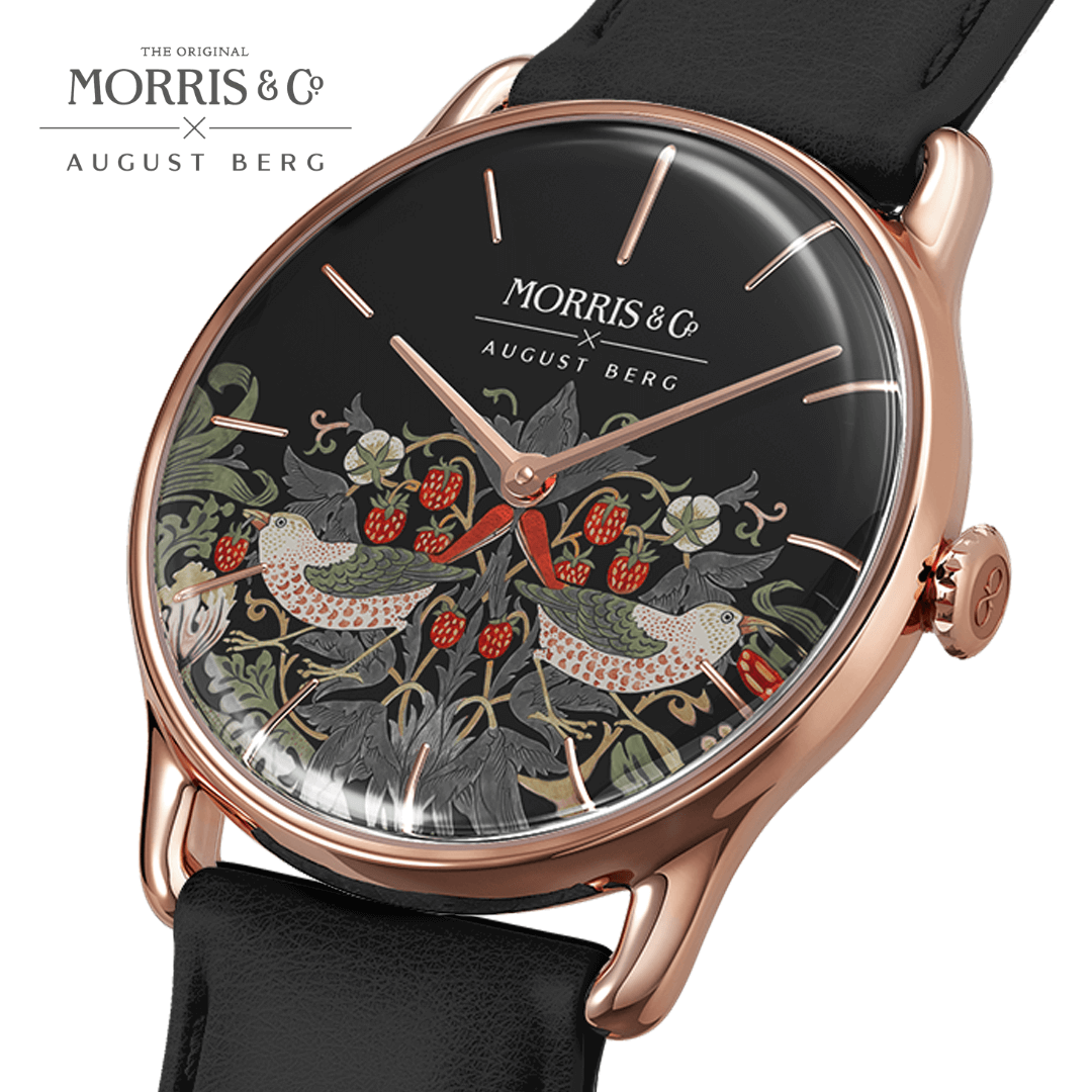 Simply Strawberry Thief Cochineal Black