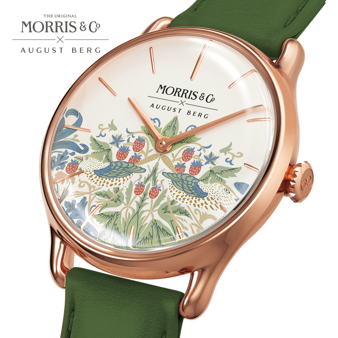 Simply Strawberry Thief Cochineal Green