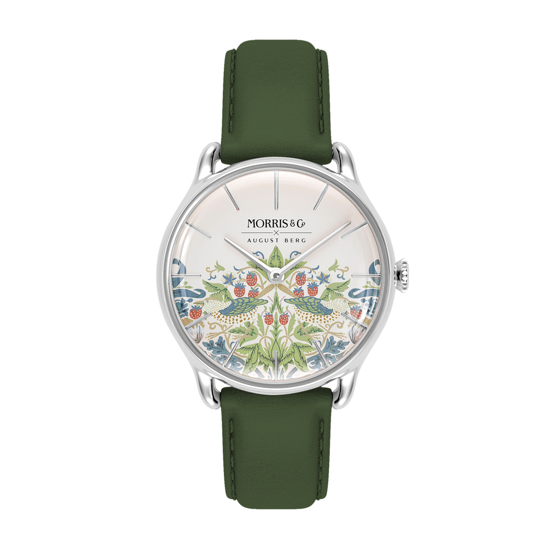 Simply Strawberry Thief Cochineal Green