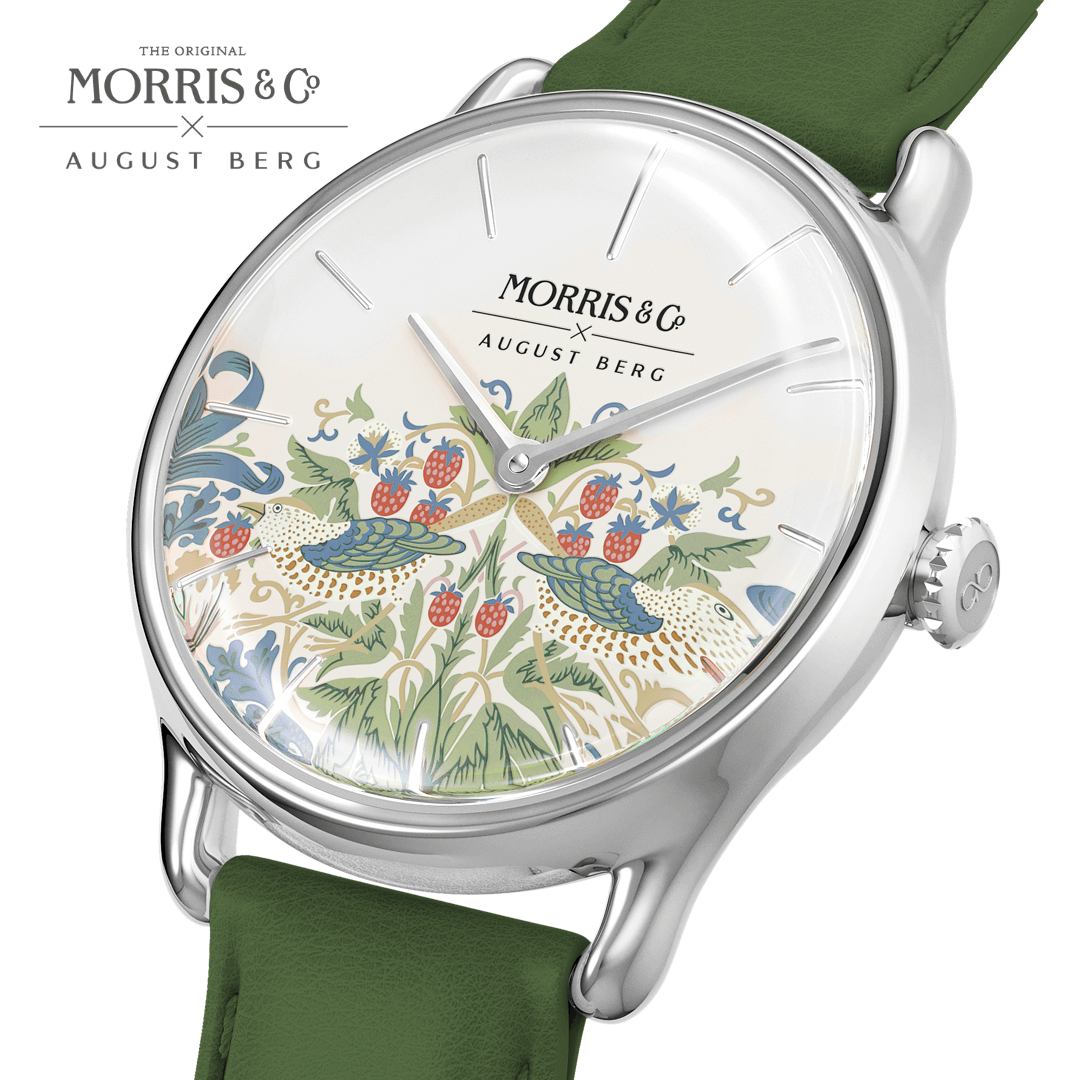 Simply Strawberry Thief Cochineal Green