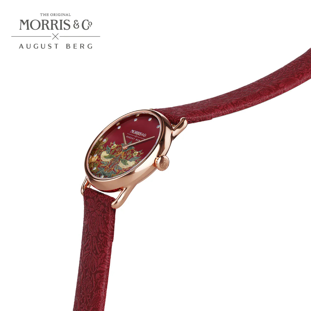 Petite Strawberry Thief Crimson