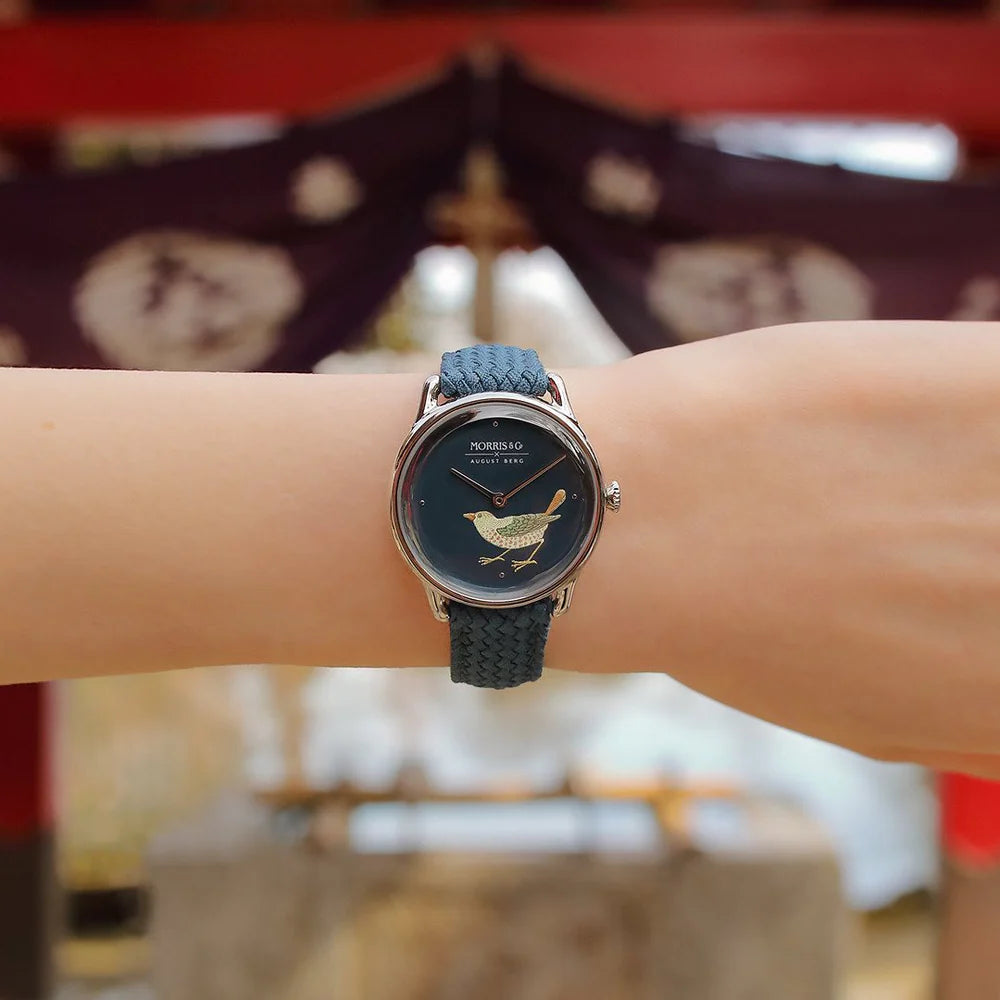 Strawberry Thief Bird Indigo