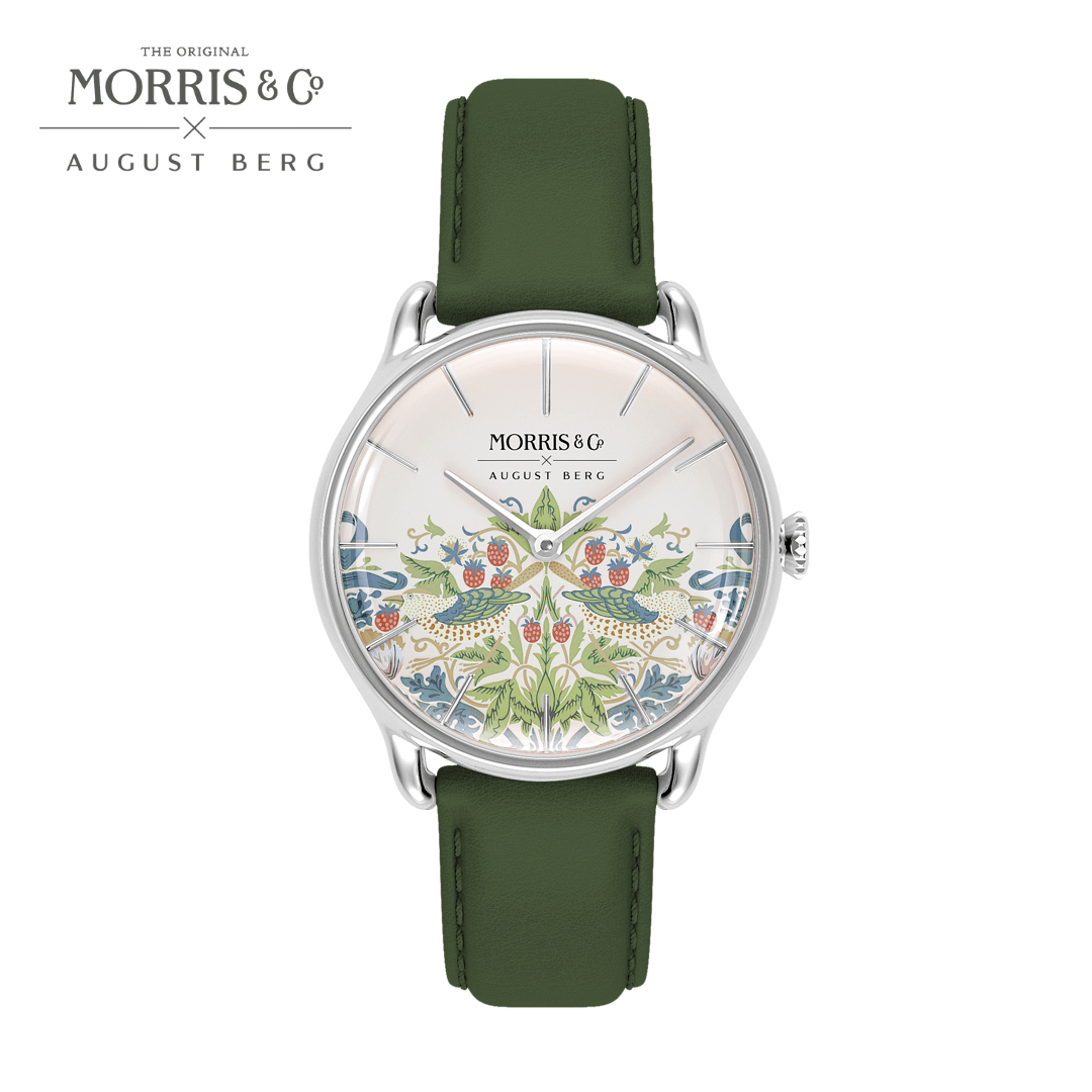 Simply Strawberry Thief Cochineal Green